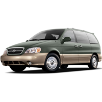 Багажники для Kia Sedona II 5дв. Минивэн 1999-2005 (Т-профиль)