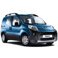 Багажники для Peugeot Bipper 3/4/5дв. Фургон 2008-нв (рейлинги)